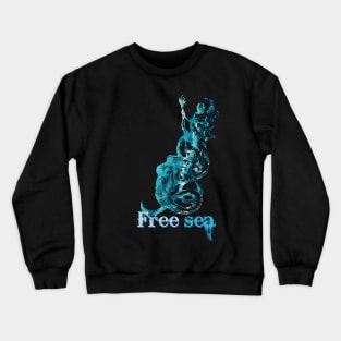 Free sea Crewneck Sweatshirt